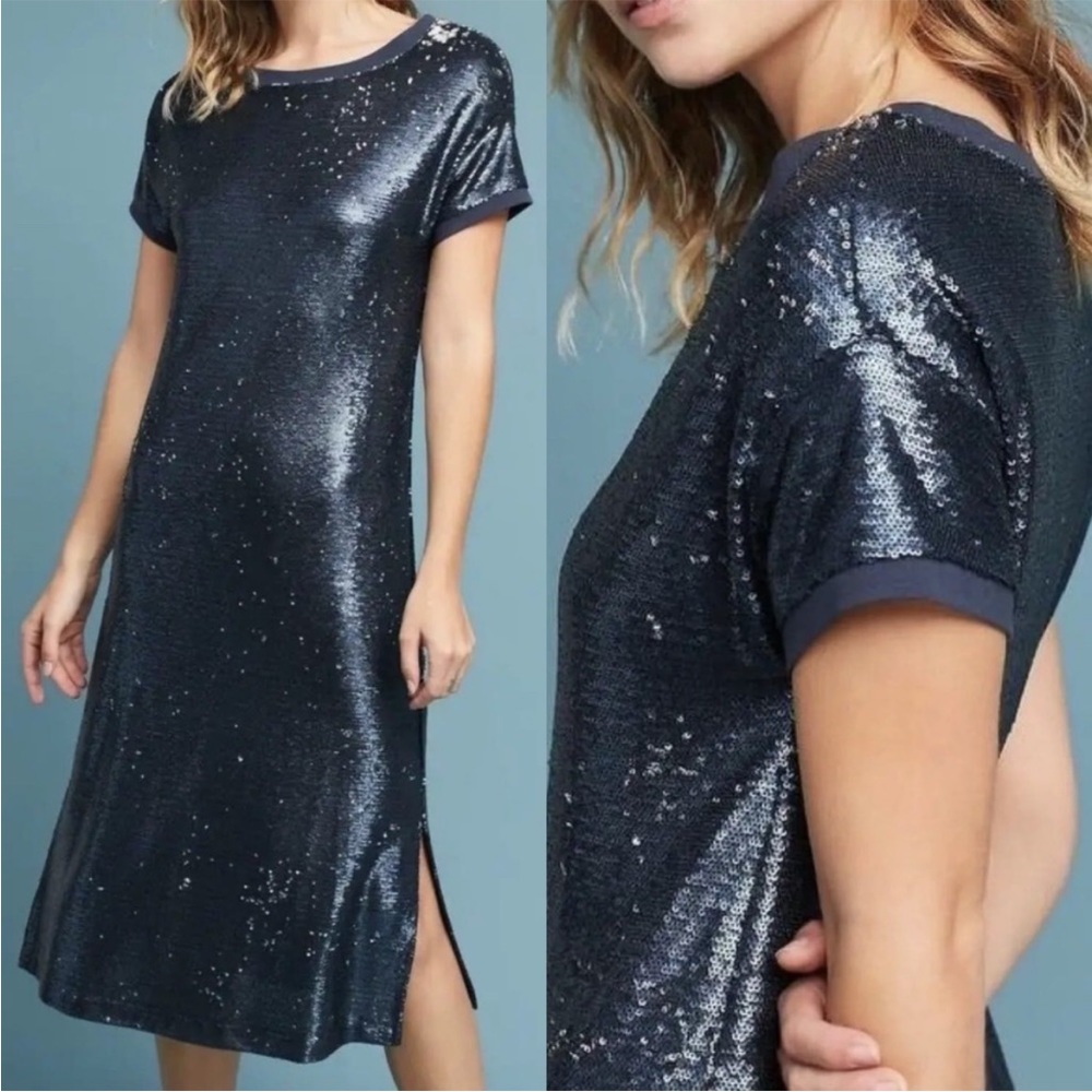 Moulinette Soeurs Sequin t-shirt dress